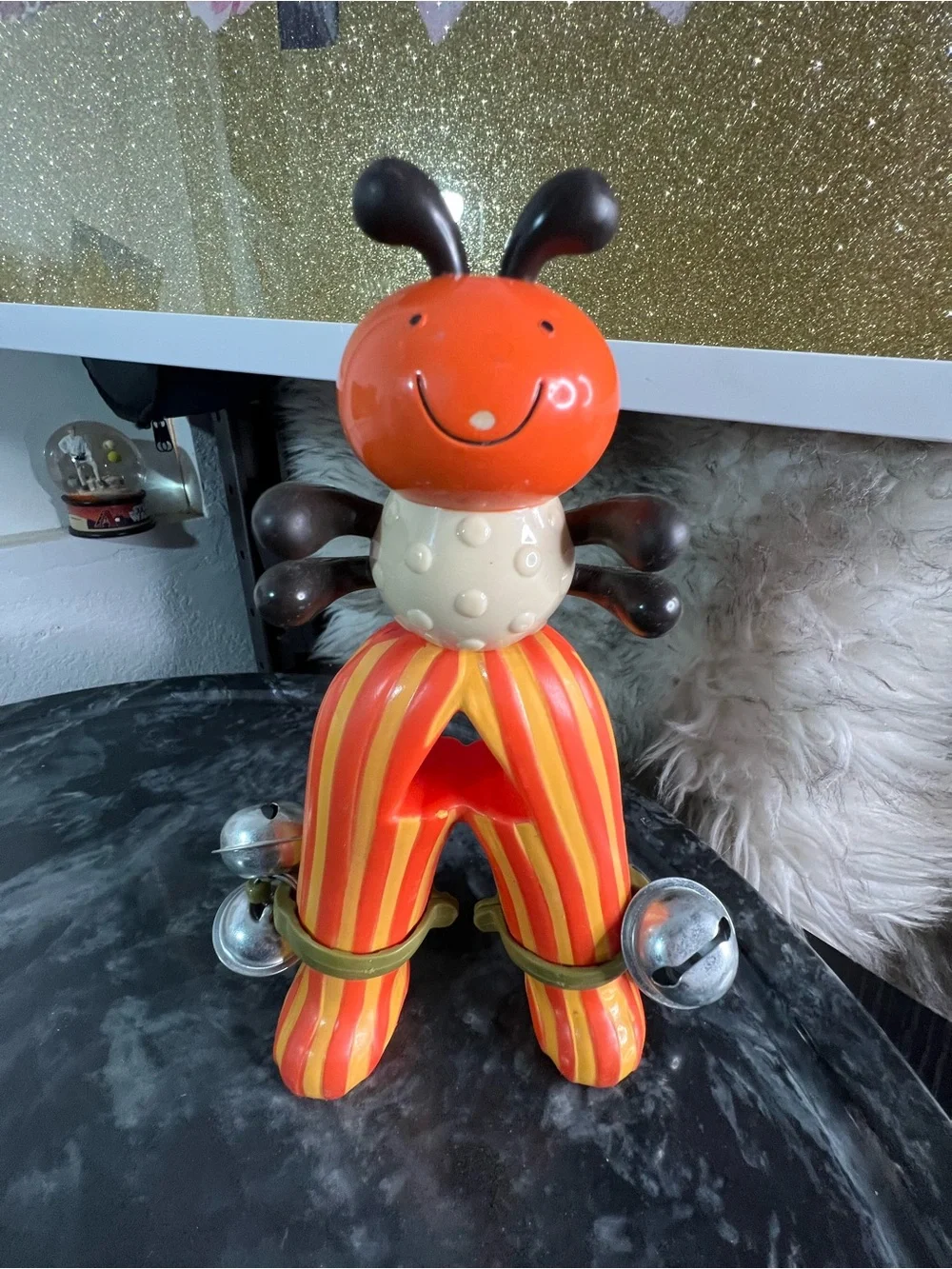 B. Toys Justb-byou Bug Bells 8” Worm Tambourine 5” Rattle Music Rattle & Shaker - Picture 6 of 8